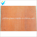 5mm * 5mm 80G / M2 orange Fiberglas Netz